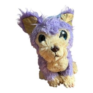 Moose Toys Purple Plush‎ Cutie Cuts Puppy Dog Stuffed Animal Soft 8"
